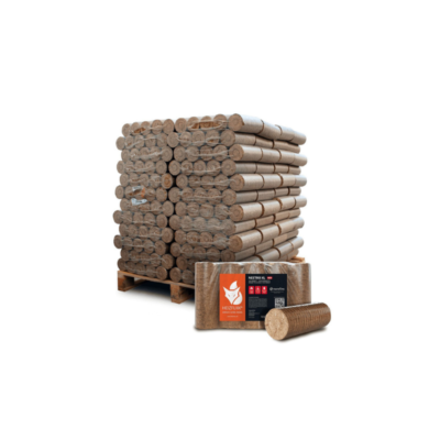 Heizfuxx Nestro XL Red Houtbriketten 960 kg – 96 pakken van 10 kg
