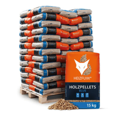Heizfuxx Houtpellets Blue 975 kg – 65 zakken van 15 kg