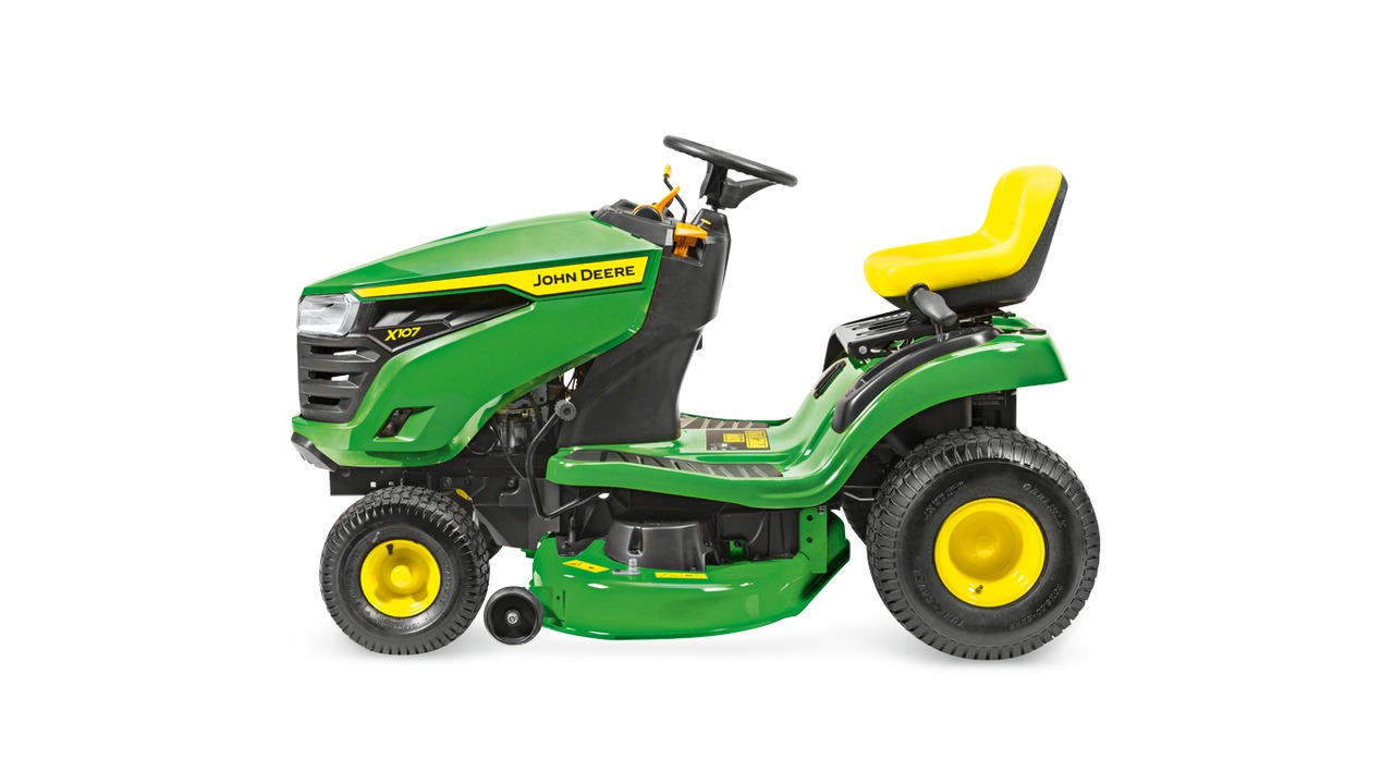 John Deere X107 Benzine Zitmaaier 107 cm - Afbeelding 2